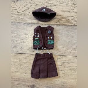 Emily Rose Girl Scouts 18” Doll Outfit Skirt Vest Cap